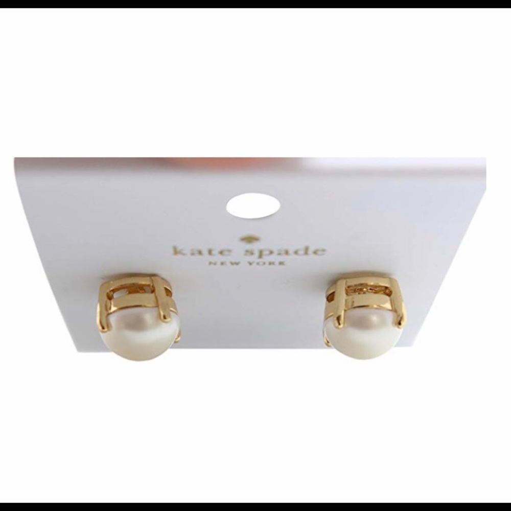 NWT Kate Spade Pearl Gumdrop Studs - Picture 4 of 6